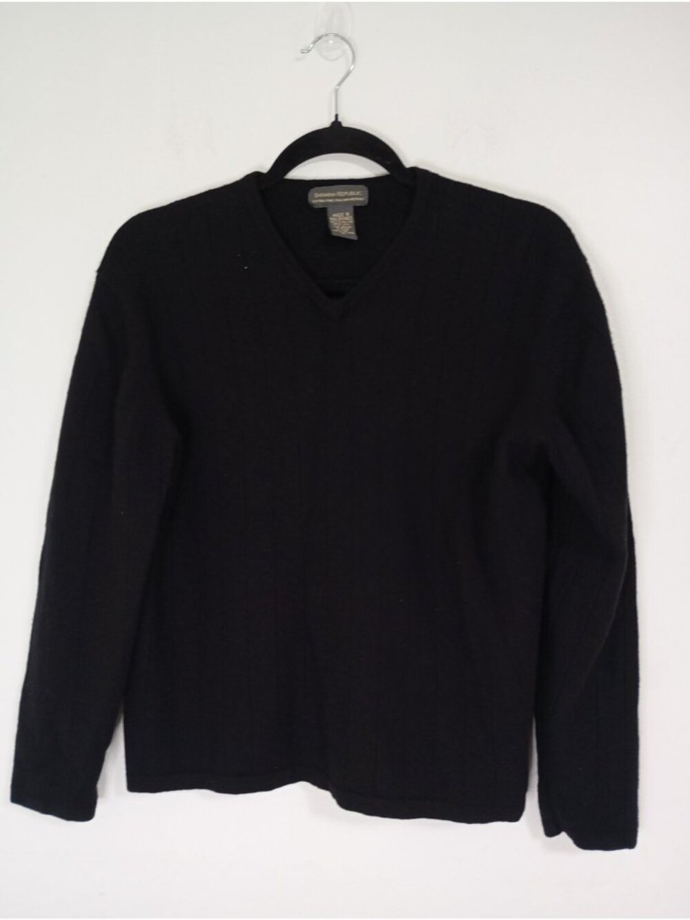 Banana Republic Extra Fine Italian Merino Wool Sweater XL Ribbed Knit Womens
